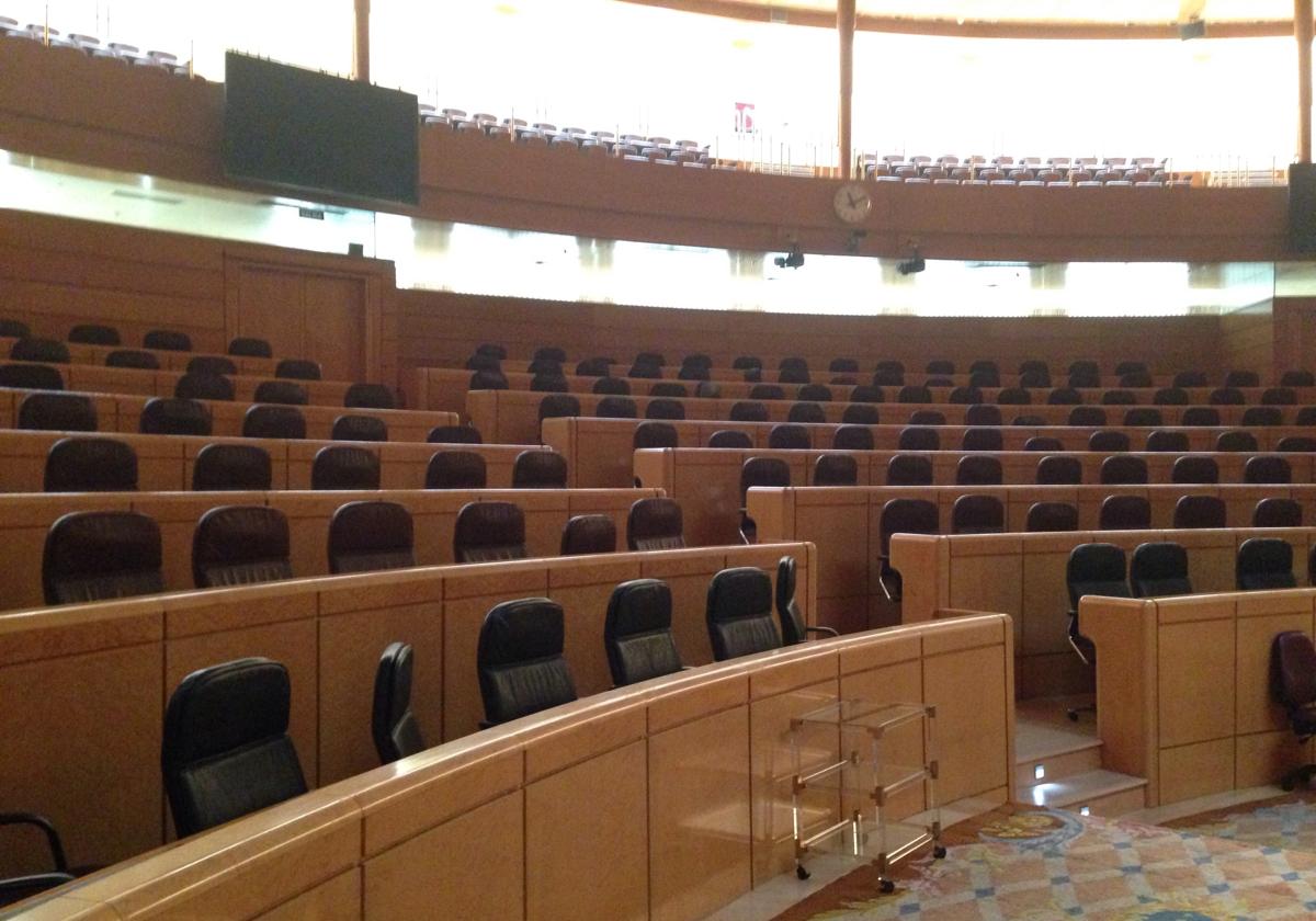 Imagen del Senado sin actividad.