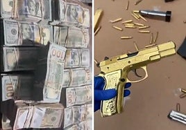 Golpe al crimen organizado en Honduras: incautan armas bañadas en oro y dos millones de dólares en efectivo