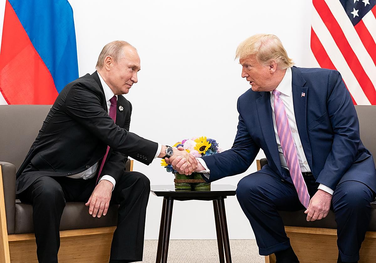 El presidente de Estados Unidos, Donald Trump, y su homólogo ruso, Vladímir Putin, en una imagen de archivo