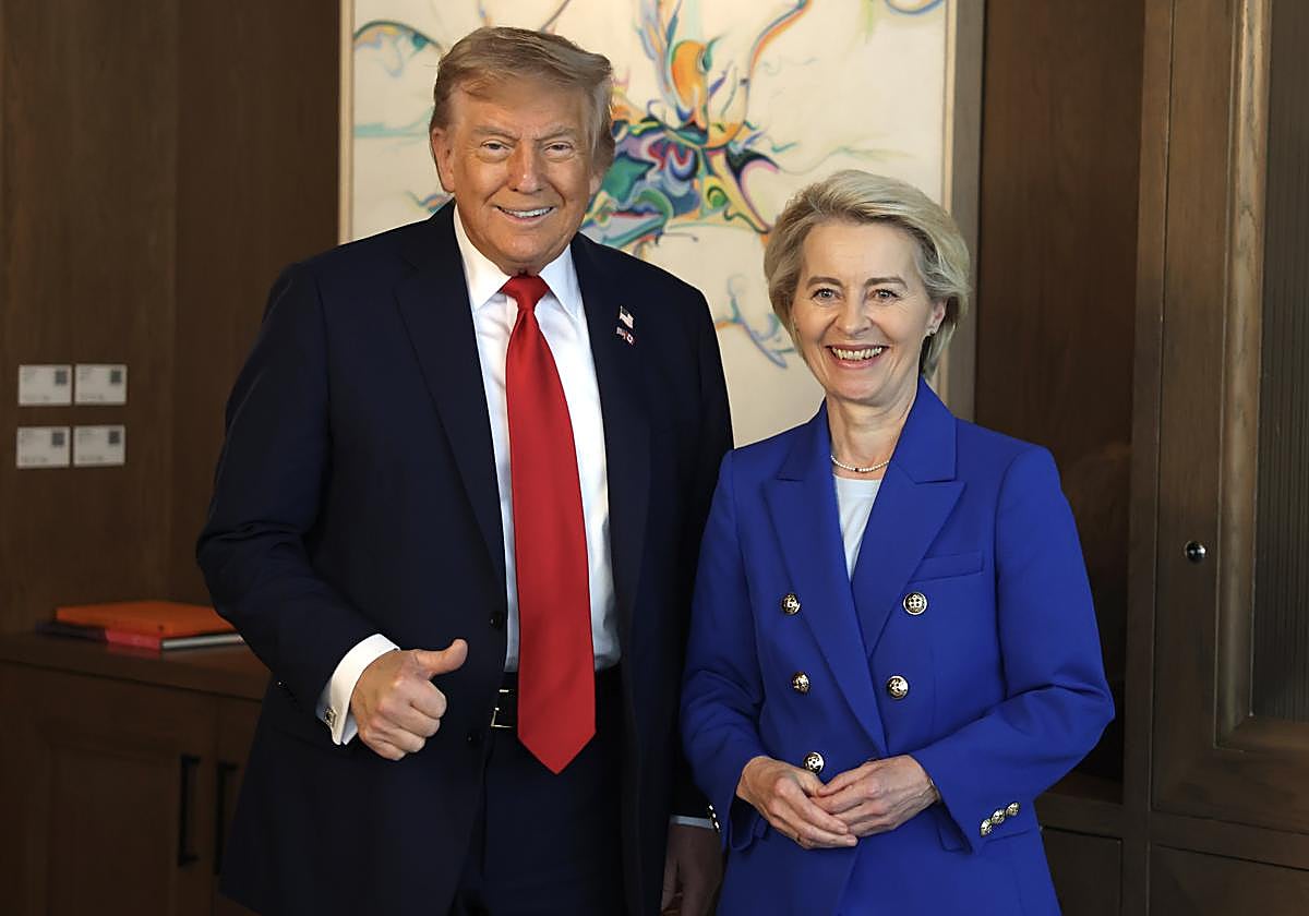 Donald Trump y Ursula von der Leyen