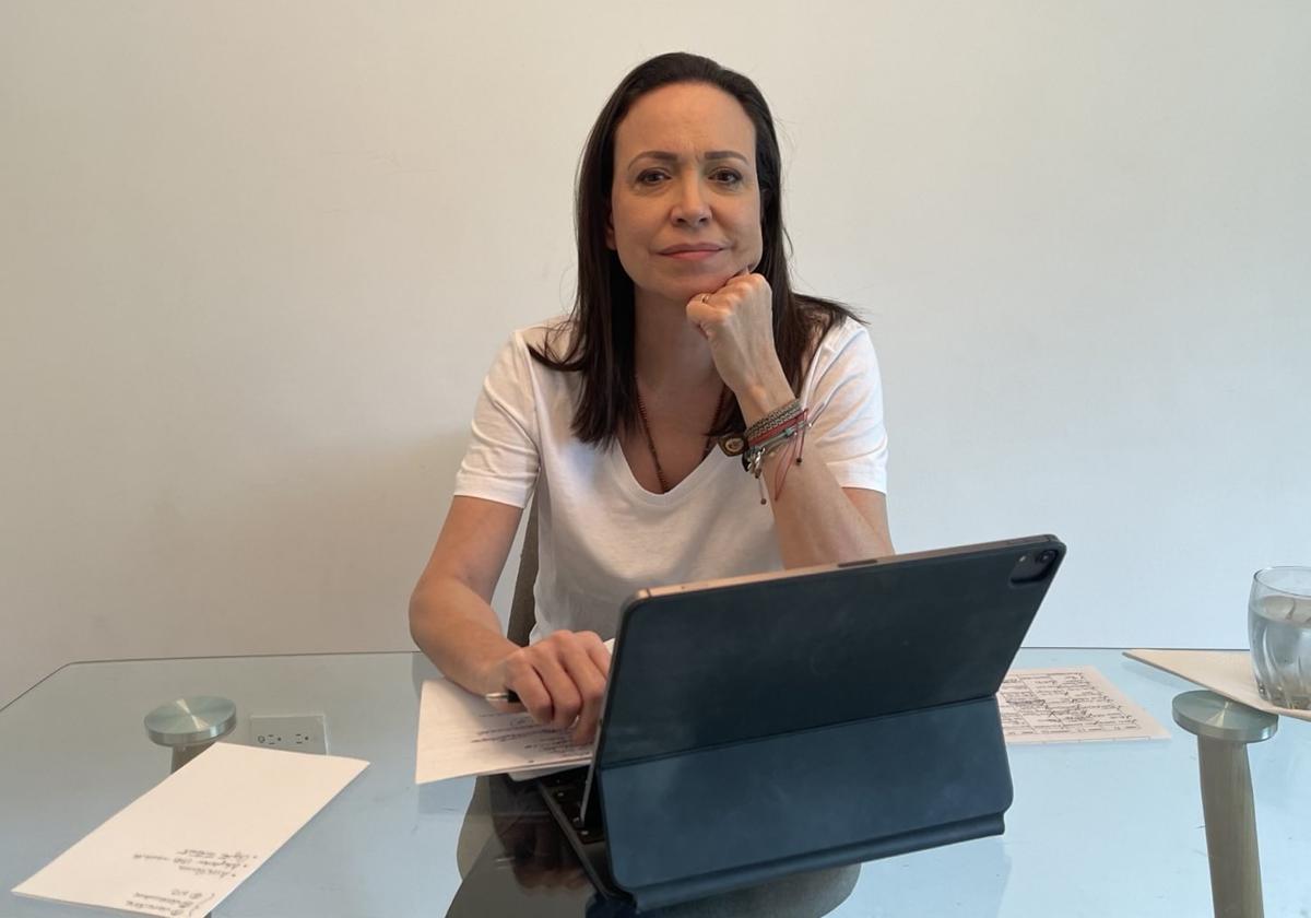 María Corina Machado: «Se hace mucho dinero, también en España, con el hambre de Venezuela»