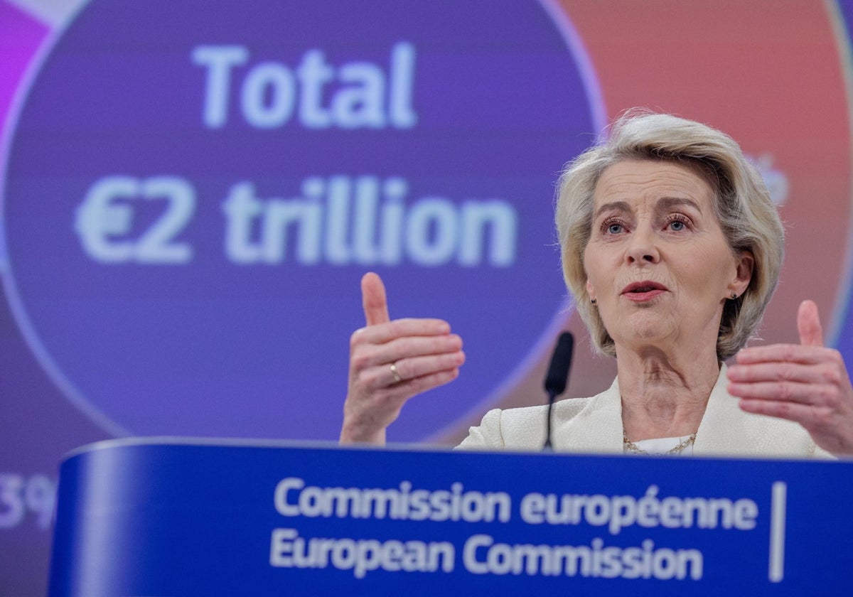 La presidenta de la Comisión, Ursula von der Leyen, en un acto reciente