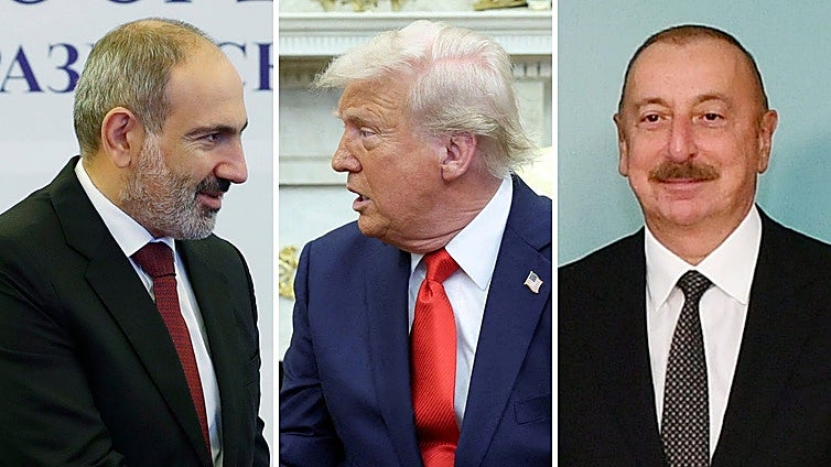 Trump media entre Armenia y Azerbaiyán para firmar un acuerdo de paz