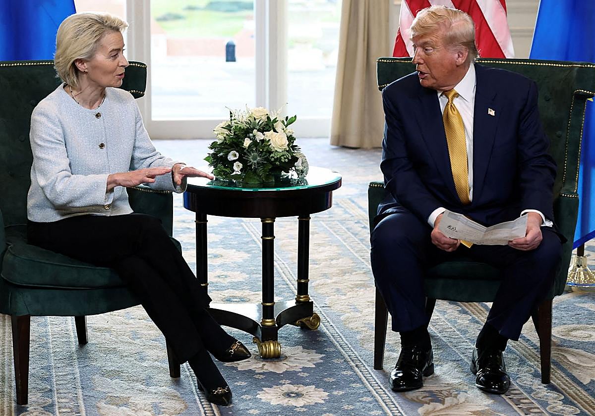 Ursula von der Leyen y Donald Trump, en su reciente reunión en Escocia