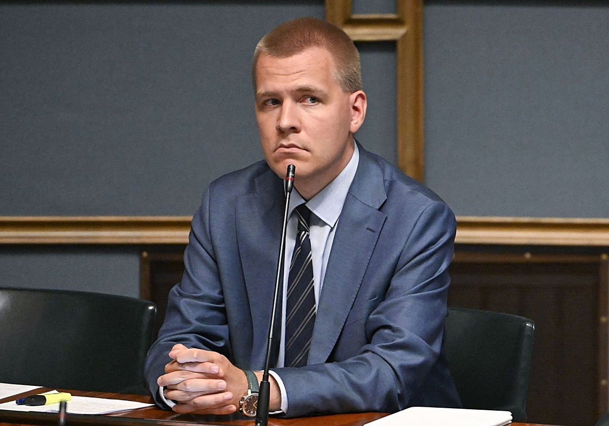 El diputado finlandés Eemeli Peltonen