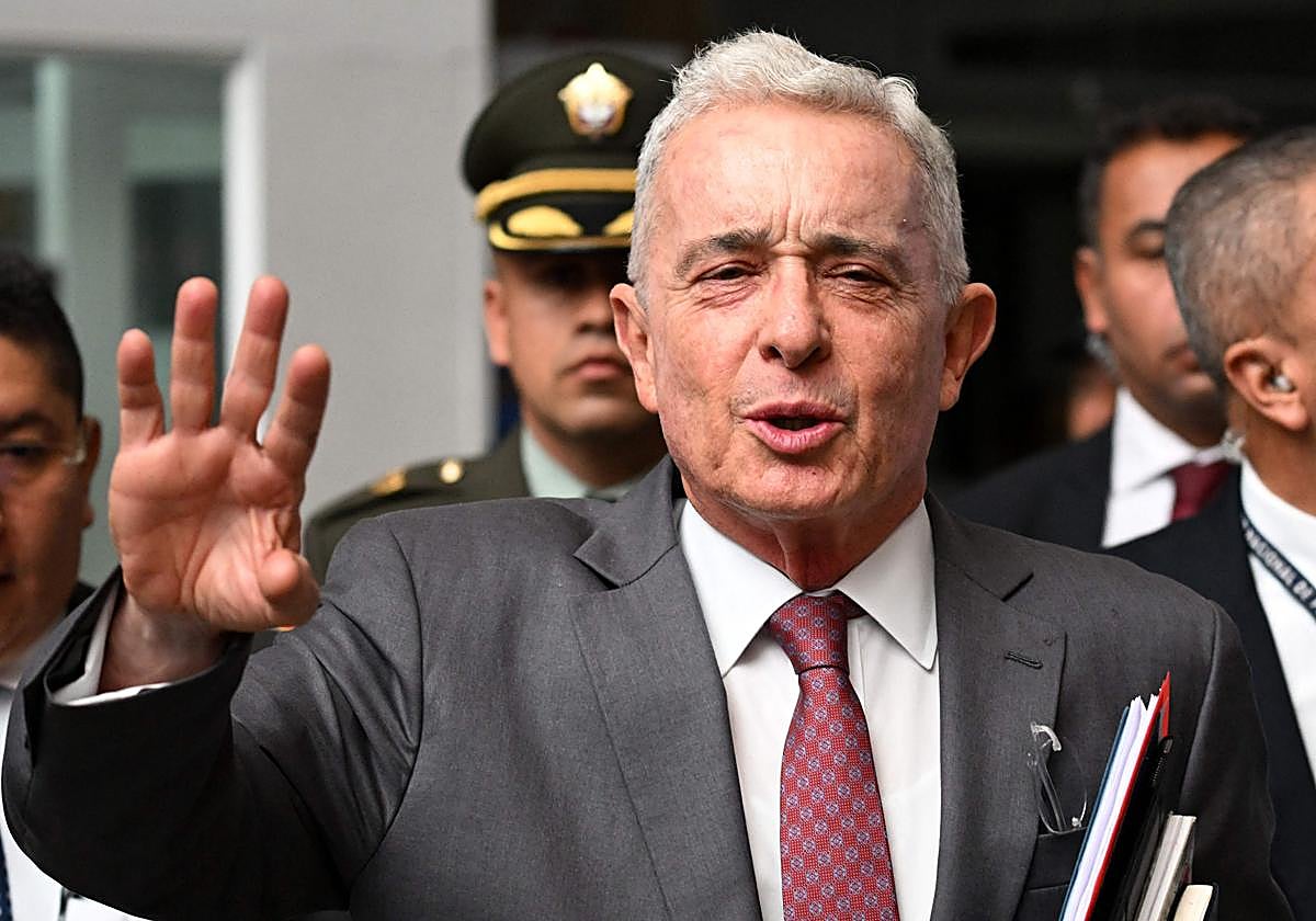El expresidente colombiano Álvaro Uribe