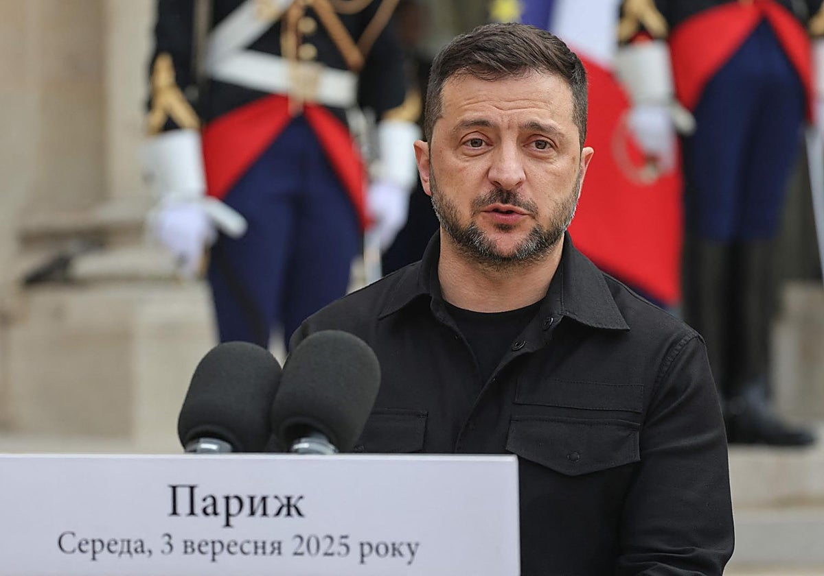 El presidente Zelenski, esta semana en París