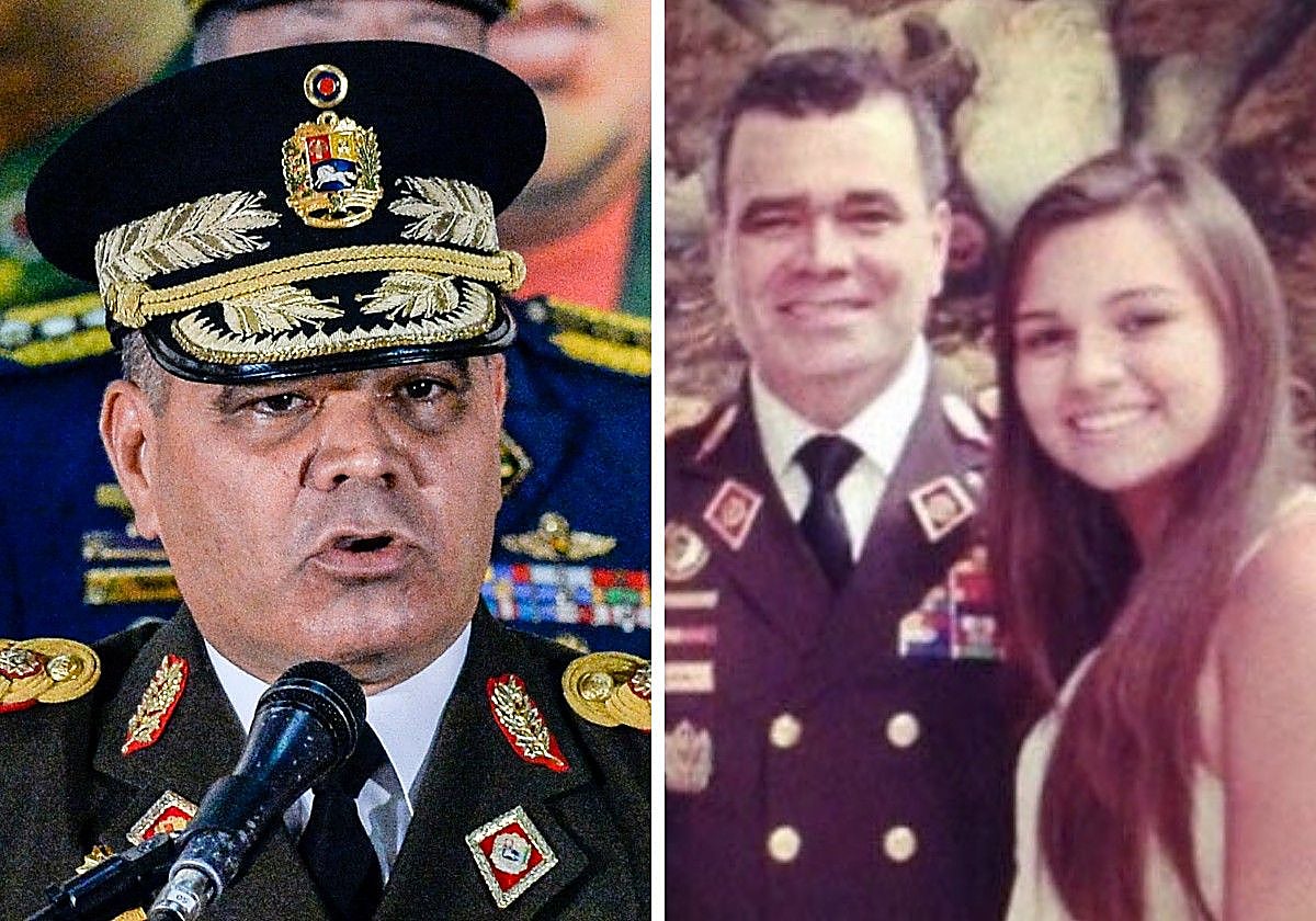 El ministro de Defensa de Maduro junto a su hija Yarazetd
