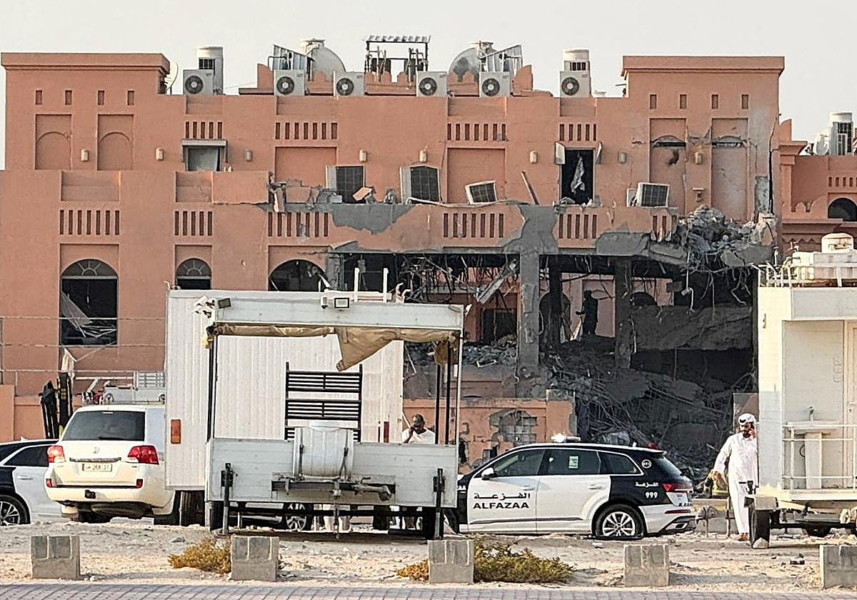 Columnas de humo se aprecian en Doha tras un «ataque de precisión» israelí contra la capital qatarí