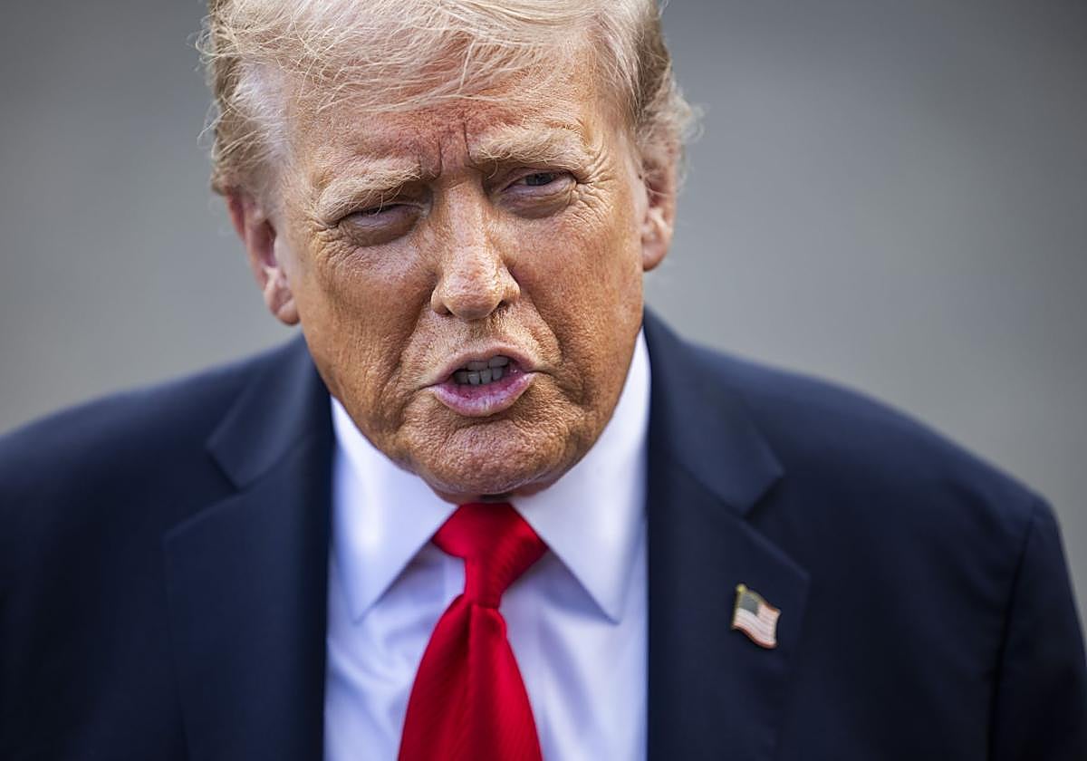 El presidente estadounidense, Donald Trump, habla con la prensa sobre el asesinato de Charlie Kirk