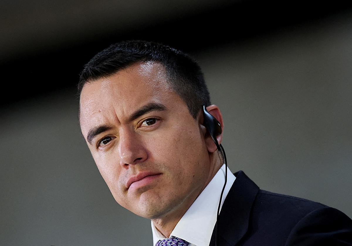 El presidente de Ecuador Daniel Noboa