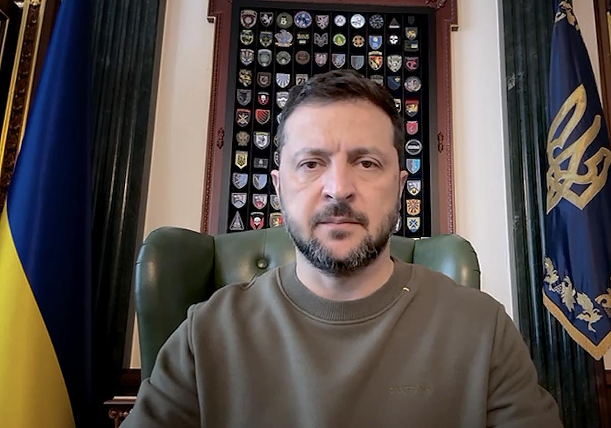 El presidente de Ucrania, Volodimir Zelenski.