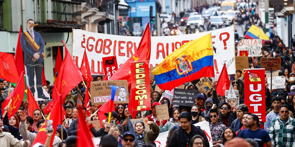 Indígenas del Ecuador inician un paro indefinido por la retirada del subsidio al diésel