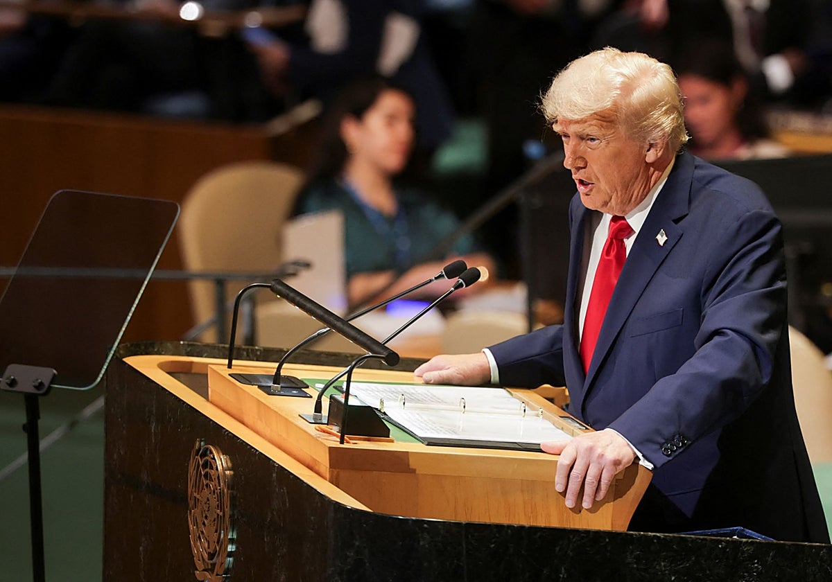 Trump dinamita la Asamblea General: «Soy yo y no la ONU quien acaba con las guerras»