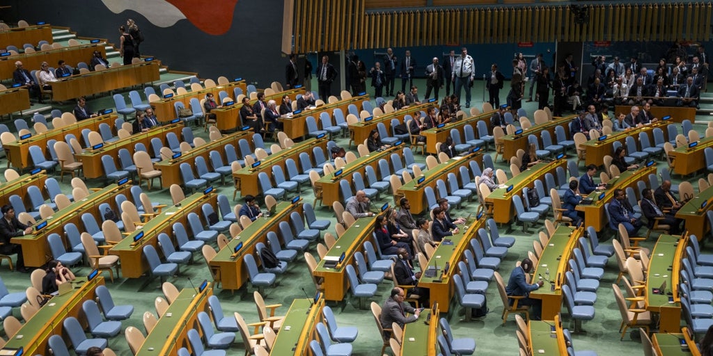 España se une al plante en Asamblea de la ONU al discurso de Netanyahu
