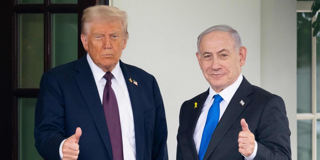 Trump recibe a Netanyahu entre protestas para intentar acordar un plan para el futuro de Gaza