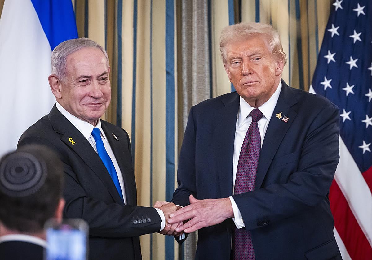 Reunión Trump - Netanyahu por un acuerdo de paz en Gaza, en directo: última hora desde la Casa Blanca hoy