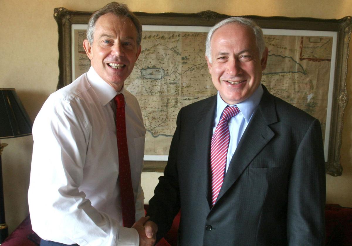 Tony Blair y Benjamin Netanyahu, en una foto de archivo de 2007