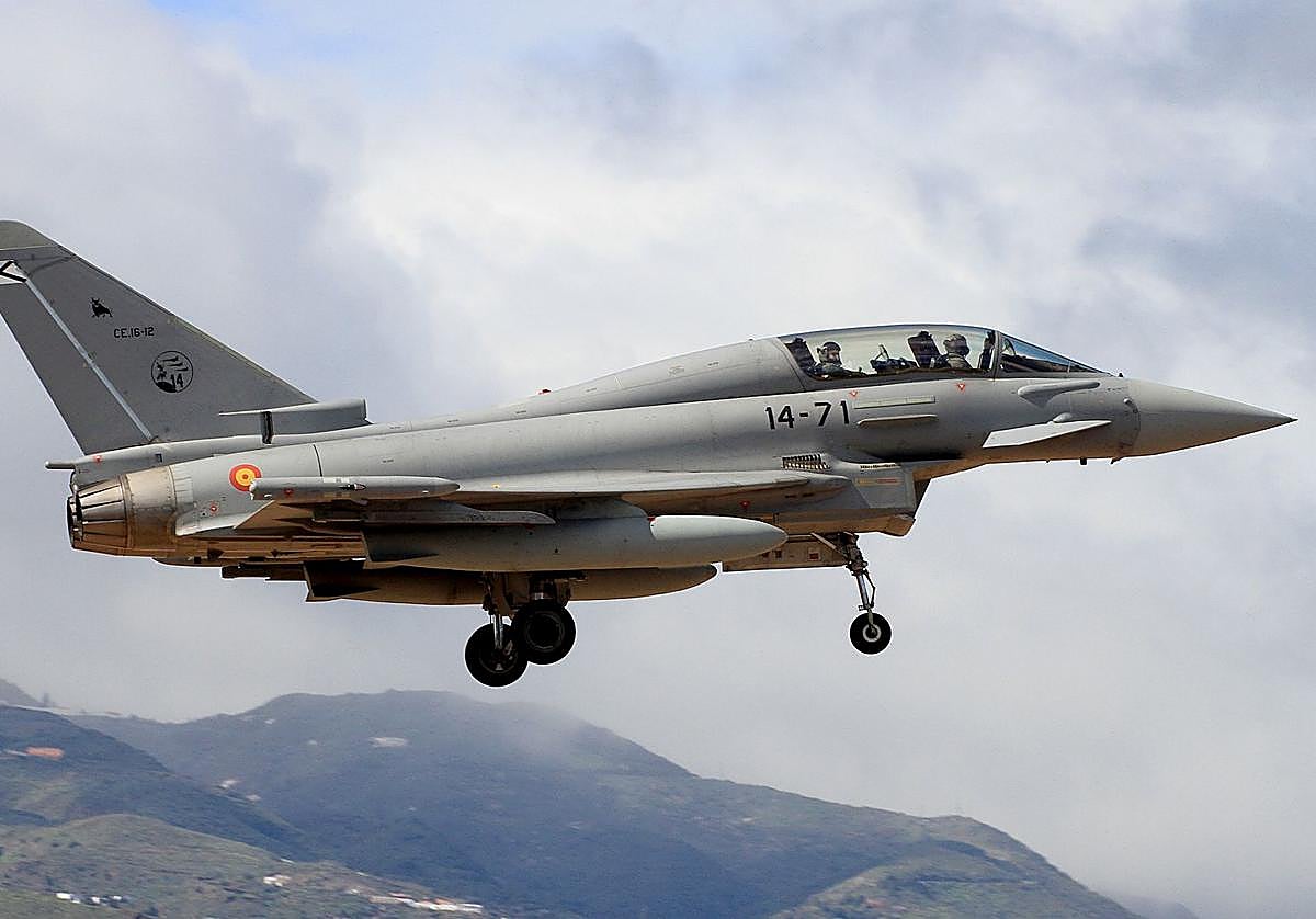 Dos Eurofighter alemanes despegaban de la base aérea de Rostock-Laage en misión real, debido a la incursión de un avión militar ruso