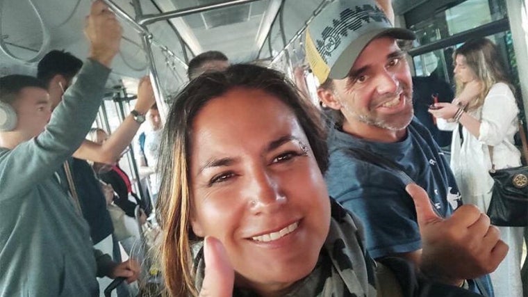 Dafna Garkovich e Iván Illarramendi, antes de su asesinato en Israel