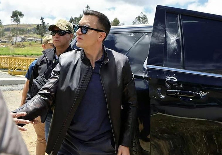 The Ecuadorian government denounces the assassination attempt on Noboa