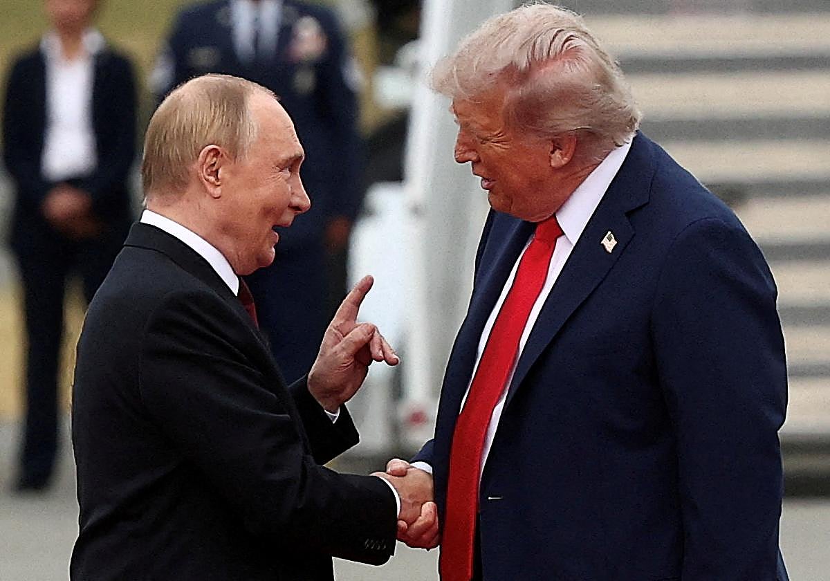 El presidente ruso, Vladímir Putin, y el estadounidense, Donald Trump, en una imagen de archivo