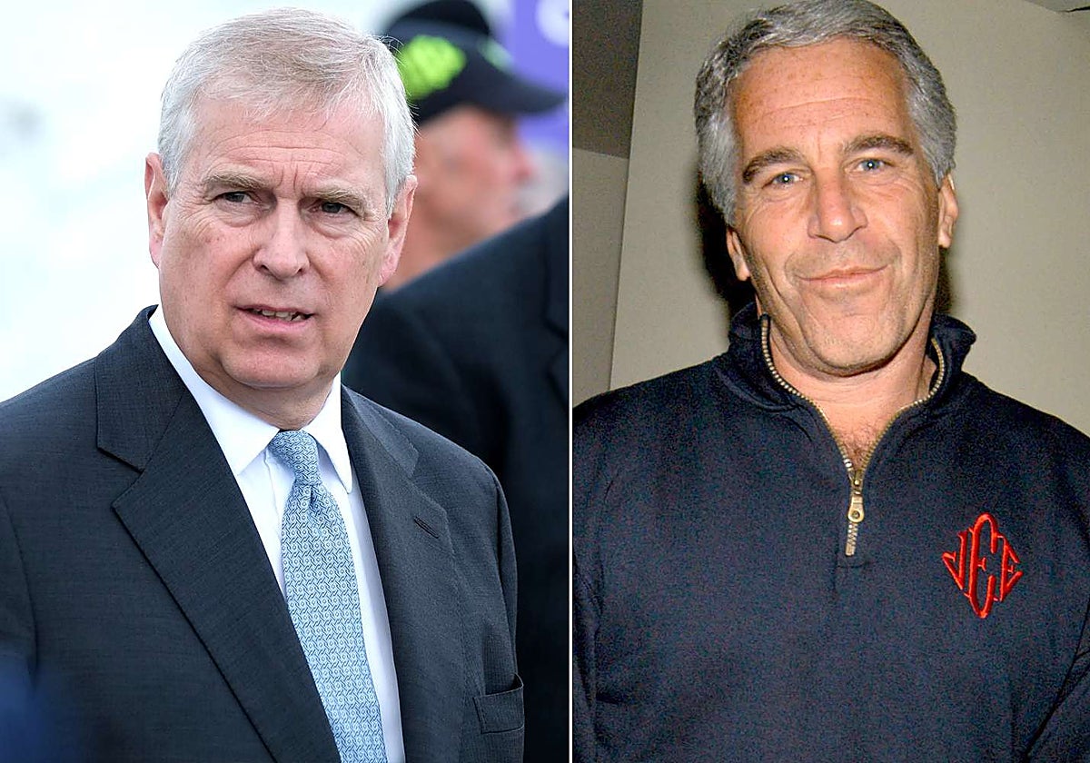 El Príncipe Andrés (izquierda) y el empresario Jeffrey Epstein
