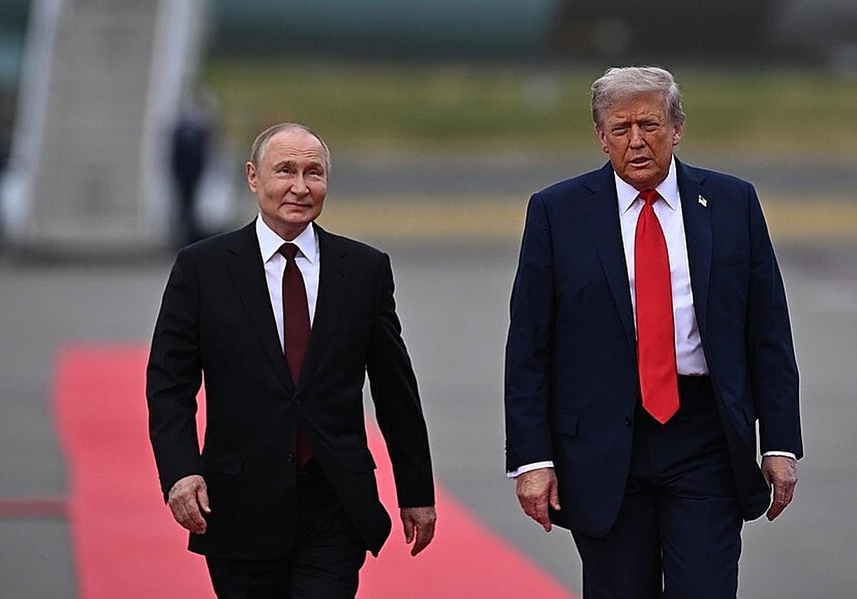 Trump y Putin durante su último encuentro en Alaska, el 15 de agosto