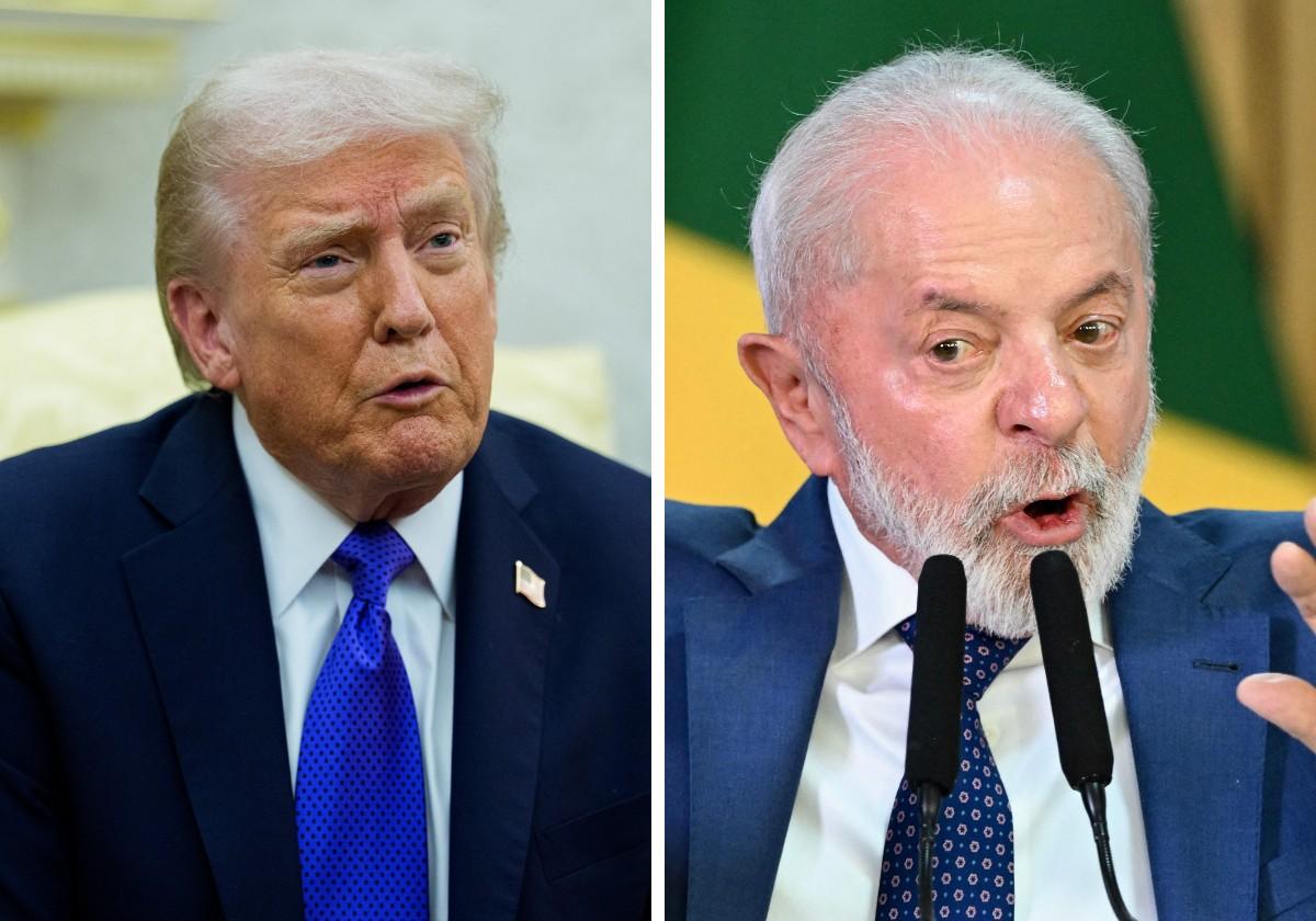 El presidente estadounidense Trump y su homólogo brasileño, Luiz Inácio Lula da Silva