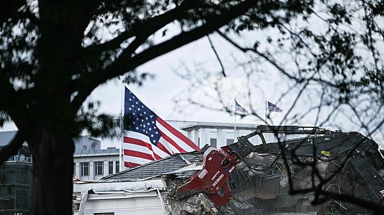 La Casa Blanca de Trump: una demolición que sacude EE.UU.