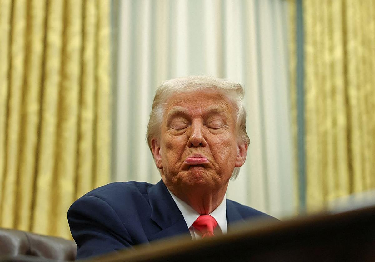 Donald Trump, en el Despacho Oval de la Casa Blanca