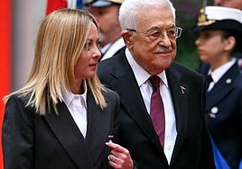 Meloni da su apoyo a Abás para un Estado palestino, pero sin Hamás en el poder