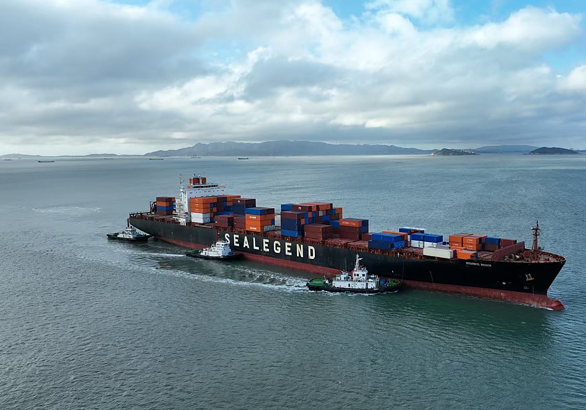 El Istanbul Bridge, de la empresa Sea Legend Line, zarpó el pasado 22 de septiembre de la costa oriental china