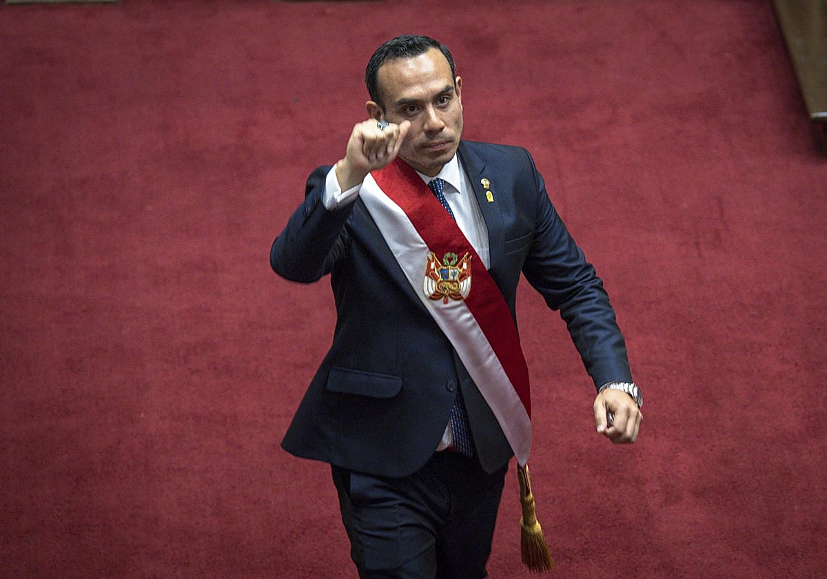 José Jerí, el pasado mes tras asumir el poder en Perú