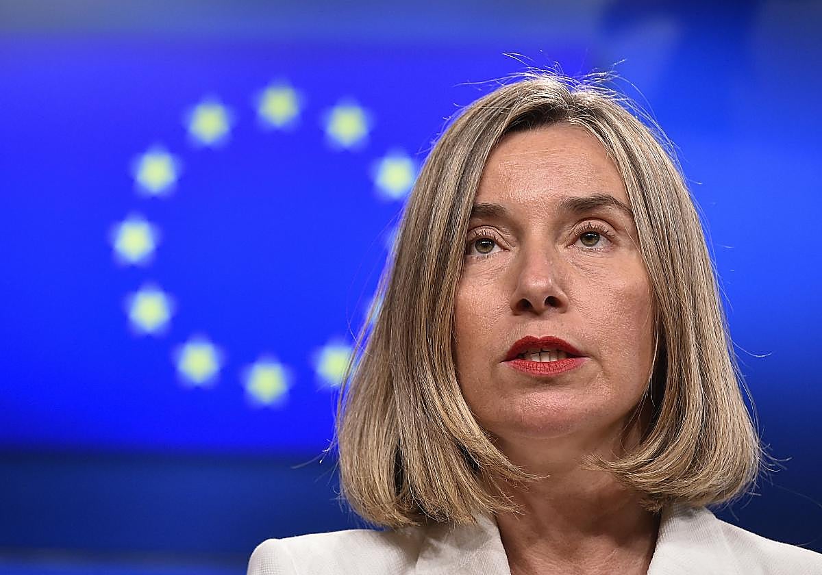 La exjefa de la diplomacia europea, Federica Mogherini