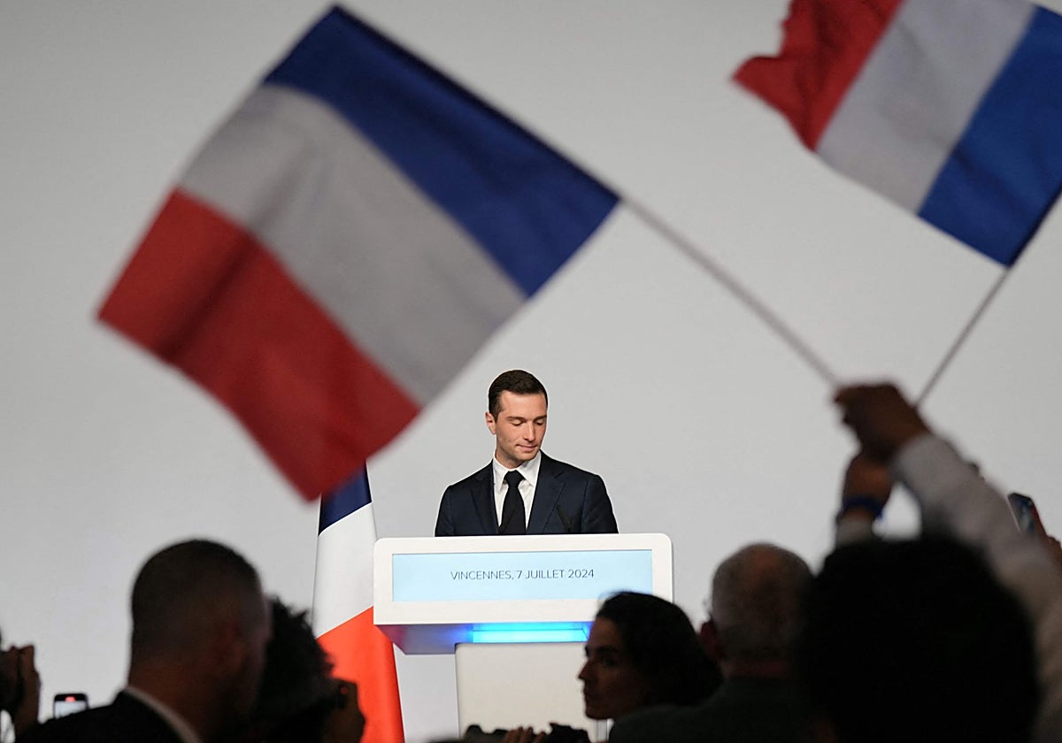 Jordan Bardella, líder de Agrupación Nacional