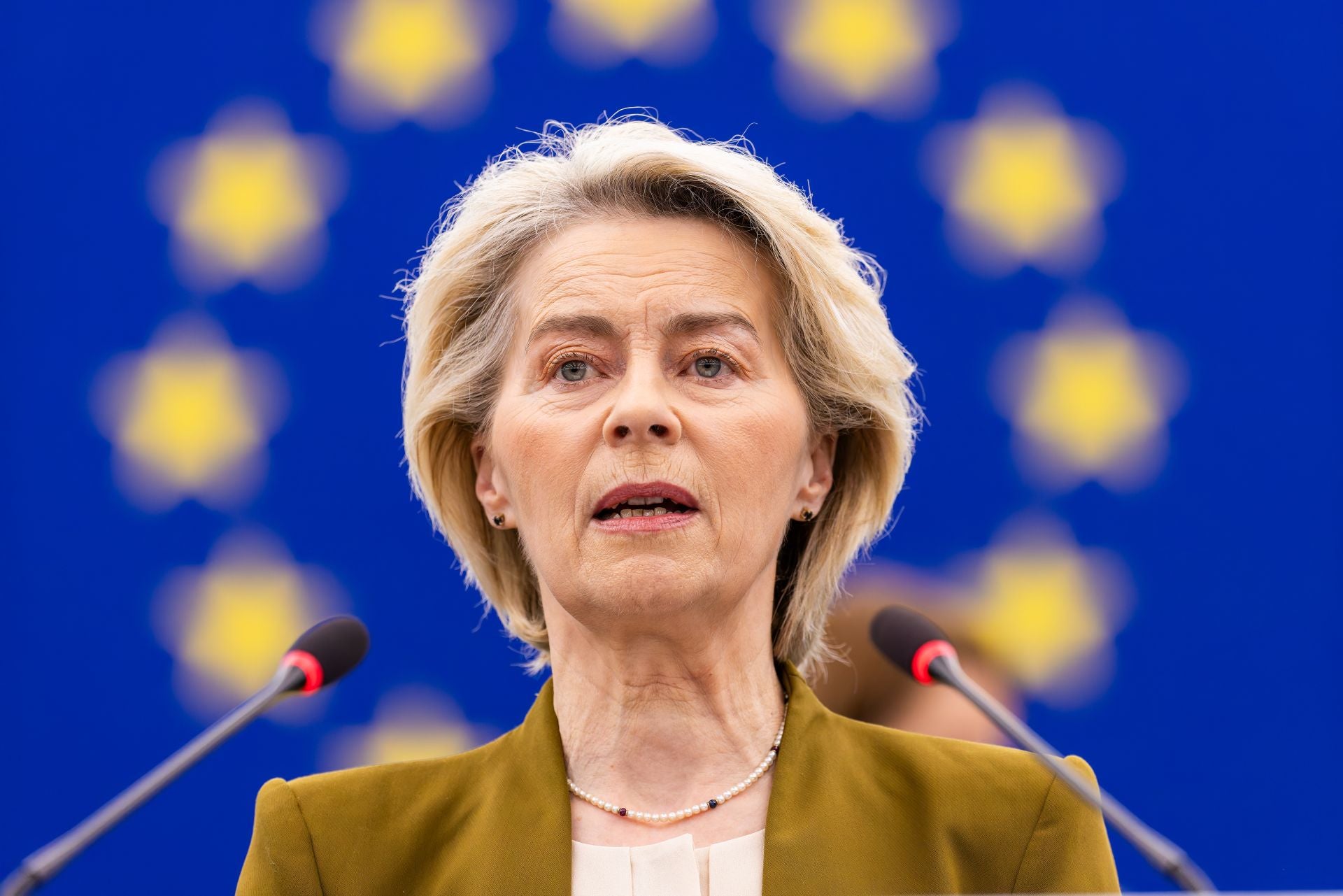 La presidenta de la Comisión Europea, Ursula von der Leyen