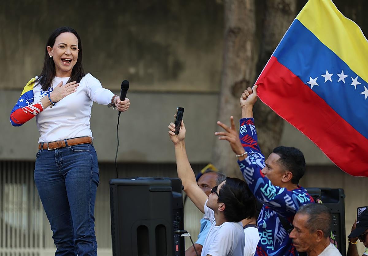 La opositora venezolana y premio Nobel de la Paz 2025, María Corina Machado