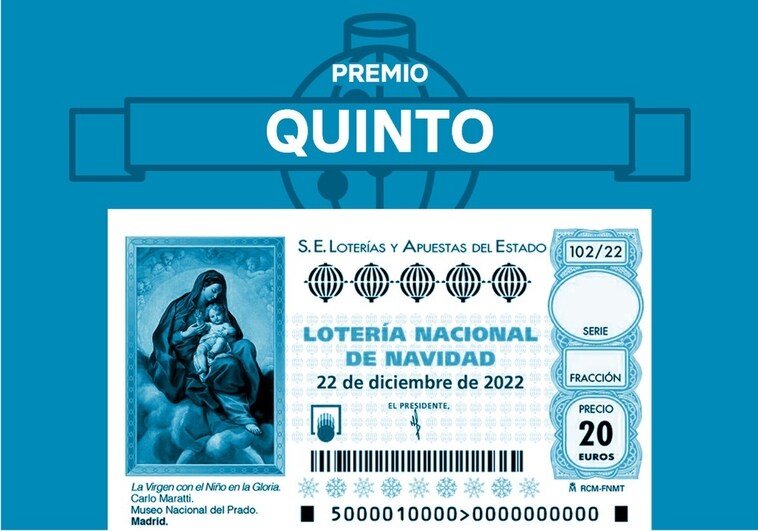 El número 87092, octavo quinto premio de la Lotería de Navidad 2022