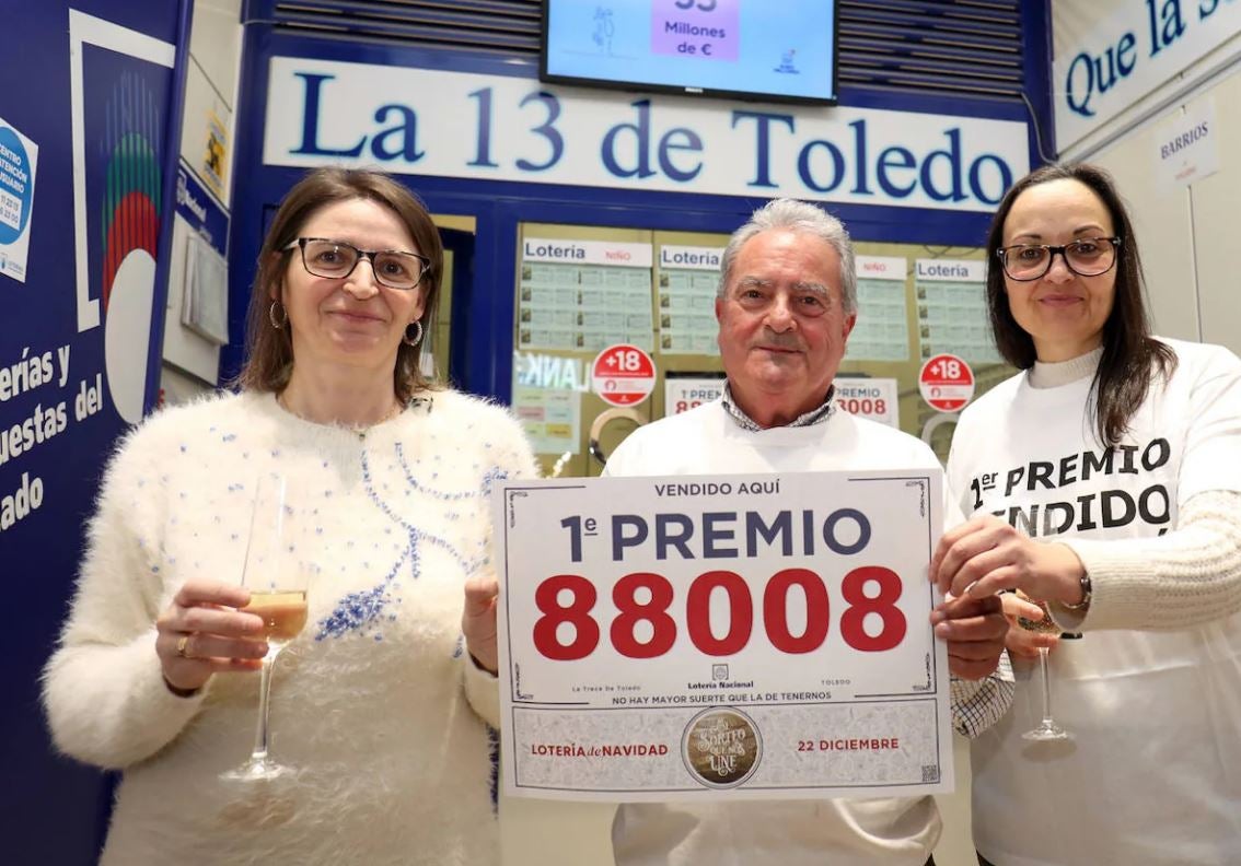 Estas son las provincias dónde más décimos de Lotería de Navidad se venden