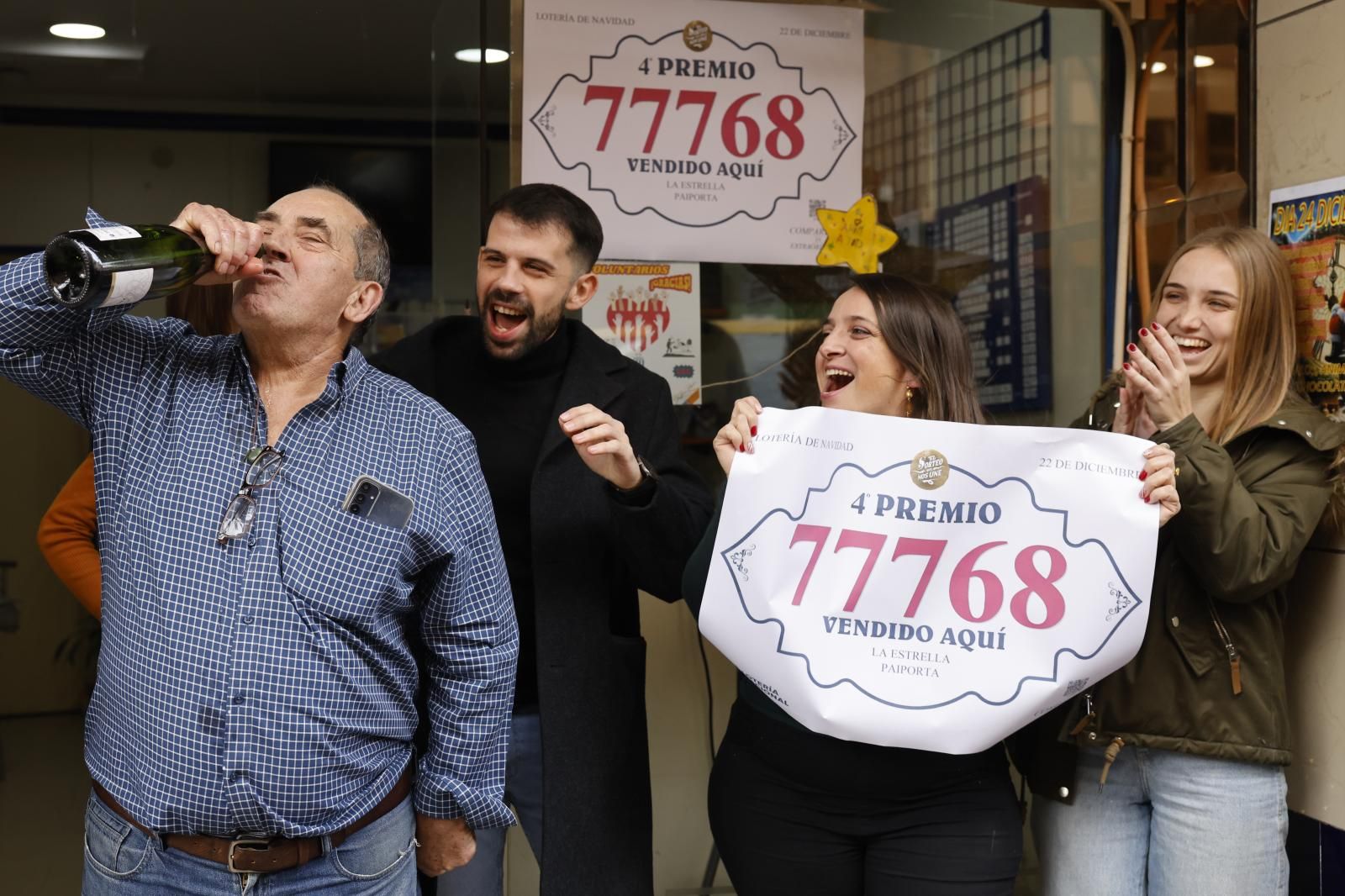 El cuarto premio cae en Paiporta, una de las zonas más afectadas de la DANA donde lo celebran la lotera y su padre