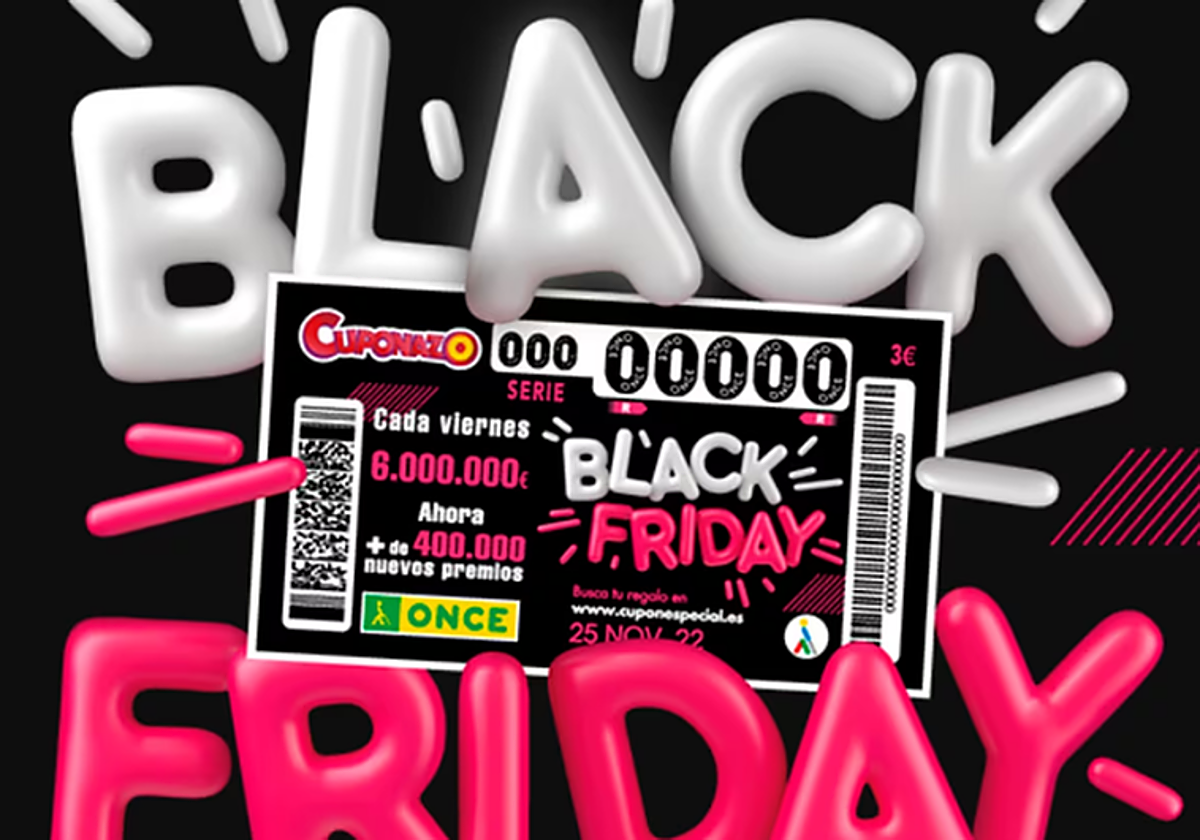 La ONCE celebra este viernes 24 de noviembre el sorteo especial del Cuponazo del Black Friday