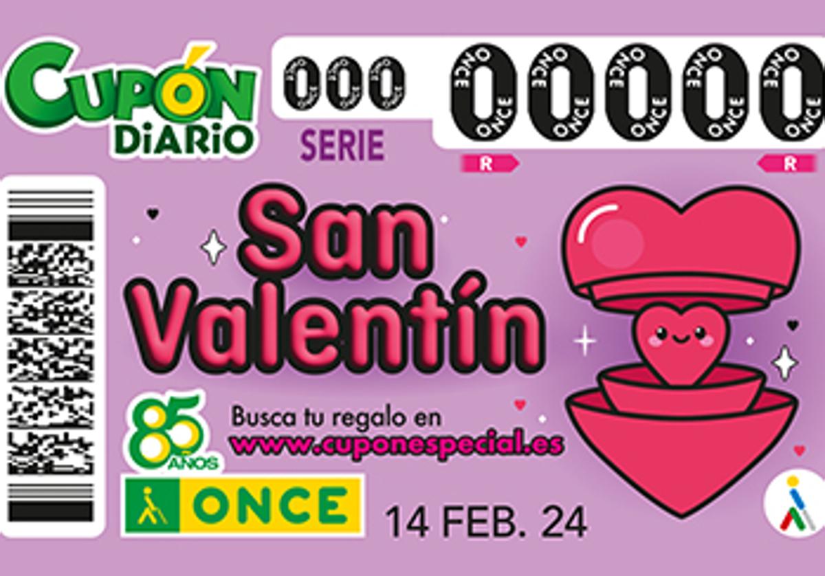 Sorteo Cupón Extra de San Valentín, en directo: resultado, premios y cupón ganador de la lotería