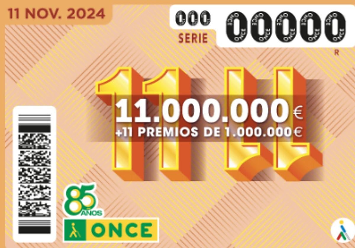 Sorteo 11 del 11, en directo: resultado, premios y cupoón ganador de la lotería hoy