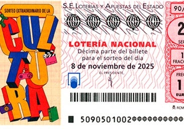 Comprobar Sorteo Extraordinario de la Cultura de la Lotería Nacional hoy, en directo: comprobar décimo, número ganador y lista de premios oficial del sábado 8 de noviembre