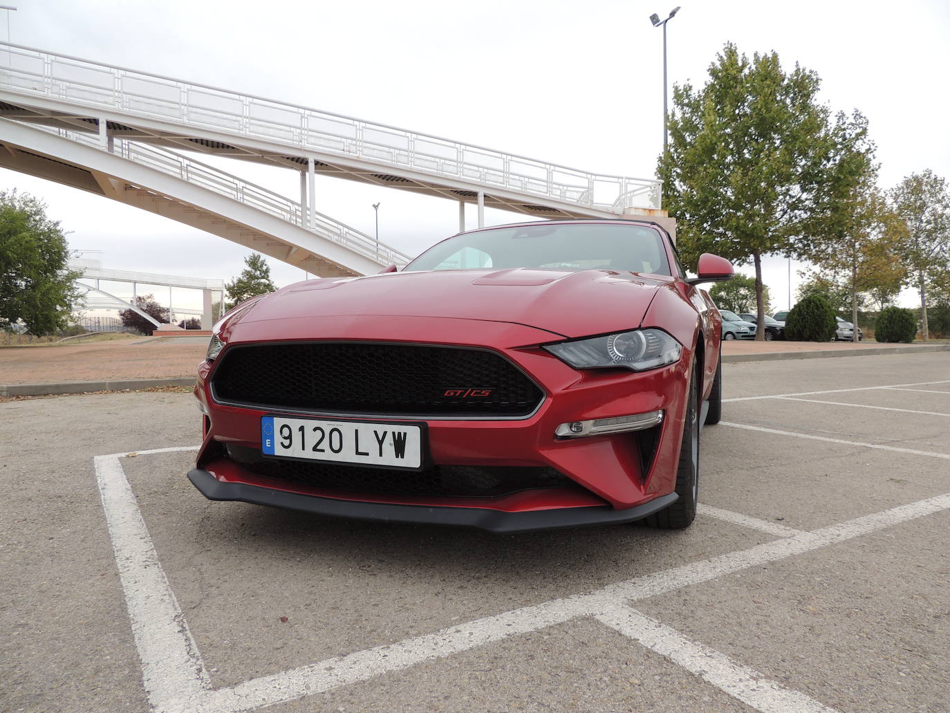 os asientos de cuero y las inserciones de las puertas están parcialmente acabados en ante Miko® gris -un material sintético ecológico hecho de poliéster reciclado- con costuras rojas