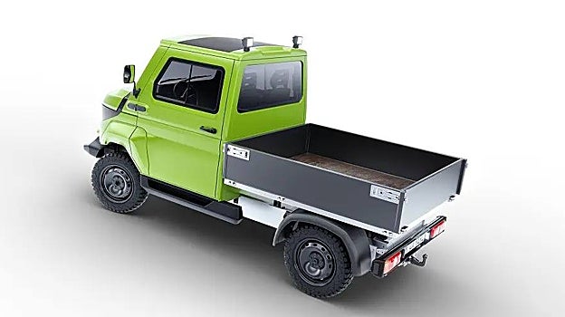 Vista posterior del vehículo