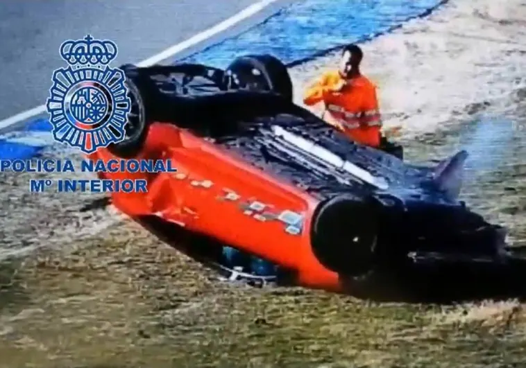 Detenidos tras destrozar su coche en el Jarama y denunciar el robo para cobrar el seguro