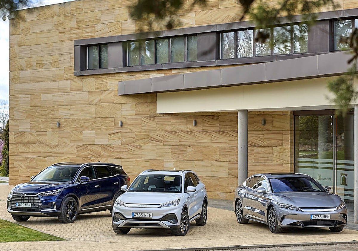 Los tres primeros modelos de la gama BYD en España