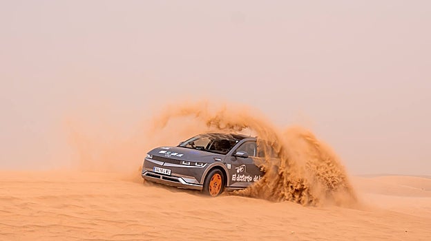 El Ioniq 5 en su travesía por el desierto
